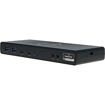 VisionTek VT4510 Dual-Display Docking Station with Power Delivery for Windows/macOS/Chrome Laptop (901484)