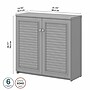 Bush Furniture Fairview 30" Small Storage Cabinet with 3 Shelves, Cape Cod Gray (WC53596-03)~#|#~sp168353561_sc7