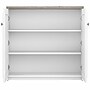 Bush Furniture Fairview 30" Small Storage Cabinet with 3 Shelves, Shiplap Gray/Pure White (WC53696-03)~#|#~sp168353582_sc7