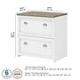 Bush Furniture Fairview 2-Drawer Lateral File Cabinet, Letter/Legal, Shiplap Gray/Pure White, 29.57" (WC53681-03)~#|#~sp168353596_sc7