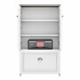 Bush Furniture Fairview 42" Storage Cabinet with 3 Shelves, Shiplap Gray/Pure White (WC53680-03)~#|#~sp168353615_sc7