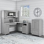 Bush Furniture Fairview 42" Storage Cabinet with 3 Shelves, Cape Cod Gray (WC53580-03)~#|#~sp168353649_sc7