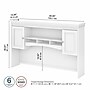 Bush Furniture Fairview 60"W Desktop Hutch, Shiplap Gray/Pure White (WC53631-03)~#|#~sp168353653_sc7