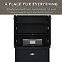 Bush Furniture Fairview 42"H Storage Cabinet with 3 Shelves, Antique Black/Hansen Cherry (WC53980-03)~#|#~sp168353668_sc7