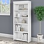 Bush Furniture Fairview 69"H 5-Shelf Bookcase with Adjustable Shelves, Shiplap Gray/Pure White Laminated Wood (WC53665-03)~#|#~sp168353675_sc7
