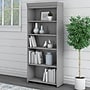 Bush Furniture Fairview 69"H 5-Shelf Bookcase with Adjustable Shelves, Cape Cod Gray Laminated Wood (WC53565-03)~#|#~sp168353683_sc7