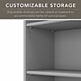 Bush Furniture Fairview 69"H 5-Shelf Bookcase with Adjustable Shelves, Cape Cod Gray Laminated Wood (WC53565-03)~#|#~sp168353684_sc7