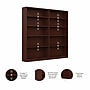 Bush Furniture Universal 72"H 5-Shelf Bookcase with Adjustable Shelves, Vogue Cherry, 2/Set (UB003VC)~#|#~sp168357386_sc7