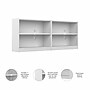 Bush Furniture Universal 30"H 2-Shelf Bookcase, Pure White, 2/Set (UB001PW)~#|#~sp168357450_sc7