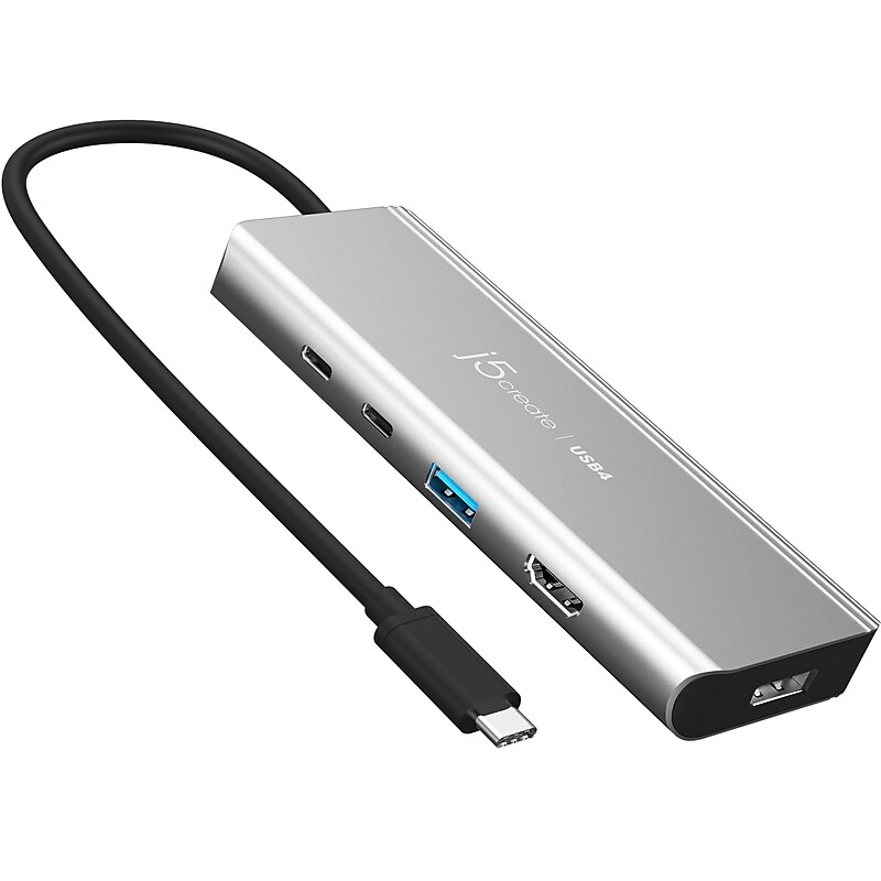 j5create 5-Port USB Type-C Hub, Space Gray (JCD401) image 1