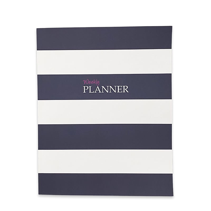 Undated Kahootie Co. 8" x 10" Planner, It's That Kinda Day, Navy Stripe (ITKLWNS-H) image 1
