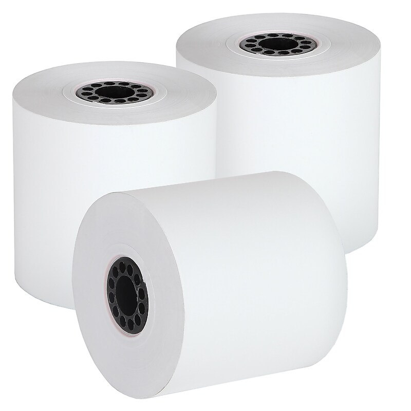 Staples Thermal Paper Rolls, 2 1/4" x 80', BPA Free, 10/Pack (452175) image 1