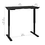 Bestar Universel 24" x 48" Standing Desk, Deep Grey (65857-32)~#|#~sp168526686_sc7