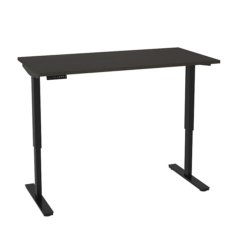 Bestar Universel 60"W Electric Height Adjustable Desk, Deep Grey (65867-32) image 1