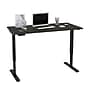 Bestar Universel 60"W Electric Height Adjustable Desk, Deep Grey (65867-32)~#|#~sp168526695_sc7