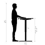 Bestar Universel 60"W Electric Height Adjustable Desk, Deep Grey (65867-32)~#|#~sp168526698_sc7