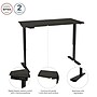 Bestar Universel 60"W Electric Height Adjustable Desk, Deep Grey (65867-32)~#|#~sp168526700_sc7