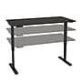 Bestar Universel 60"W Electric Height Adjustable Desk, Deep Grey (65867-32)~#|#~sp168526701_sc7