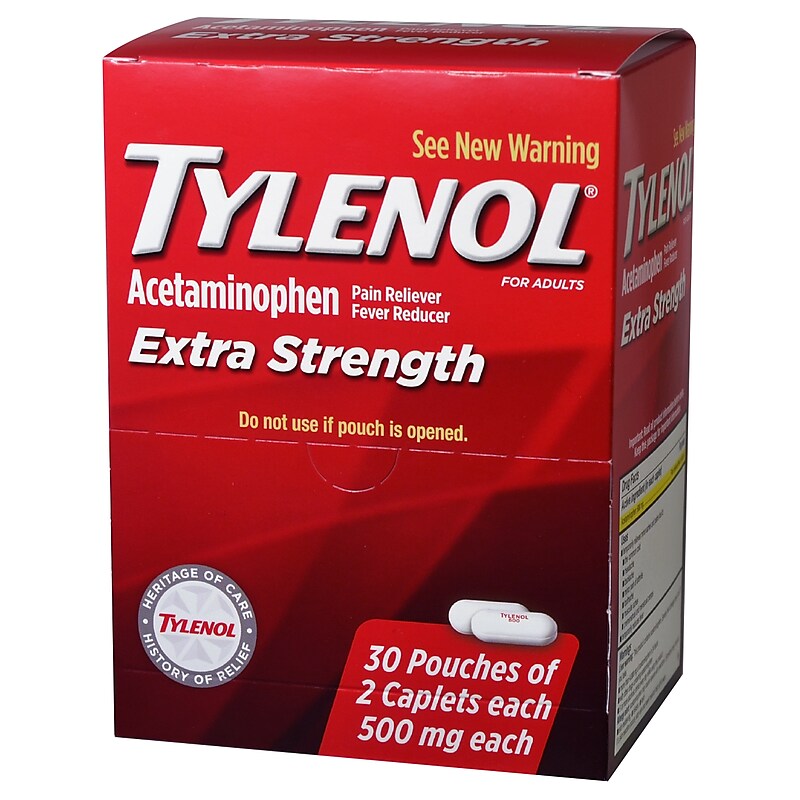 Tylenol Extra Strength Caplets, 30/Box (64478/7003-30) image 1