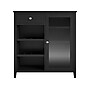 Ameriwood Tuxedo 34.9" Bar Cabinet with 7 Shelves, Black (3969872COM)~#|#~sp168531581_sc7