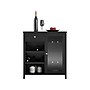 Ameriwood Tuxedo 34.9" Bar Cabinet with 7 Shelves, Black (3969872COM)~#|#~sp168531585_sc7