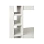 Ameriwood Williams 12-Shelf Particle Board Kitchen Cart, White (5276817COM)~#|#~sp168531592_sc7