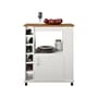 Ameriwood Williams 12-Shelf Particle Board Kitchen Cart, White (5276817COM)~#|#~sp168531594_sc7