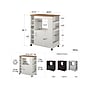 Ameriwood Williams 12-Shelf Particle Board Kitchen Cart, White (5276817COM)~#|#~sp168531595_sc7