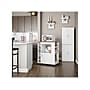 Ameriwood Williams 12-Shelf Particle Board Kitchen Cart, White (5276817COM)~#|#~sp168531596_sc7