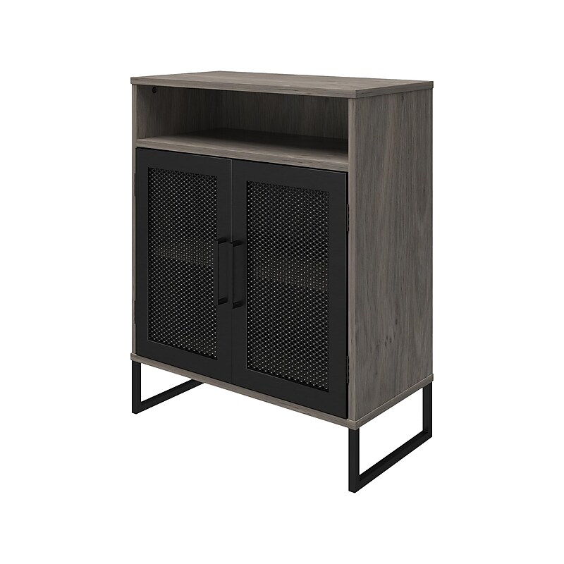 Ameriwood Purdue 30" Storage Cabinet with 3 Shelves, Gray Oak (3558917COM) image 1