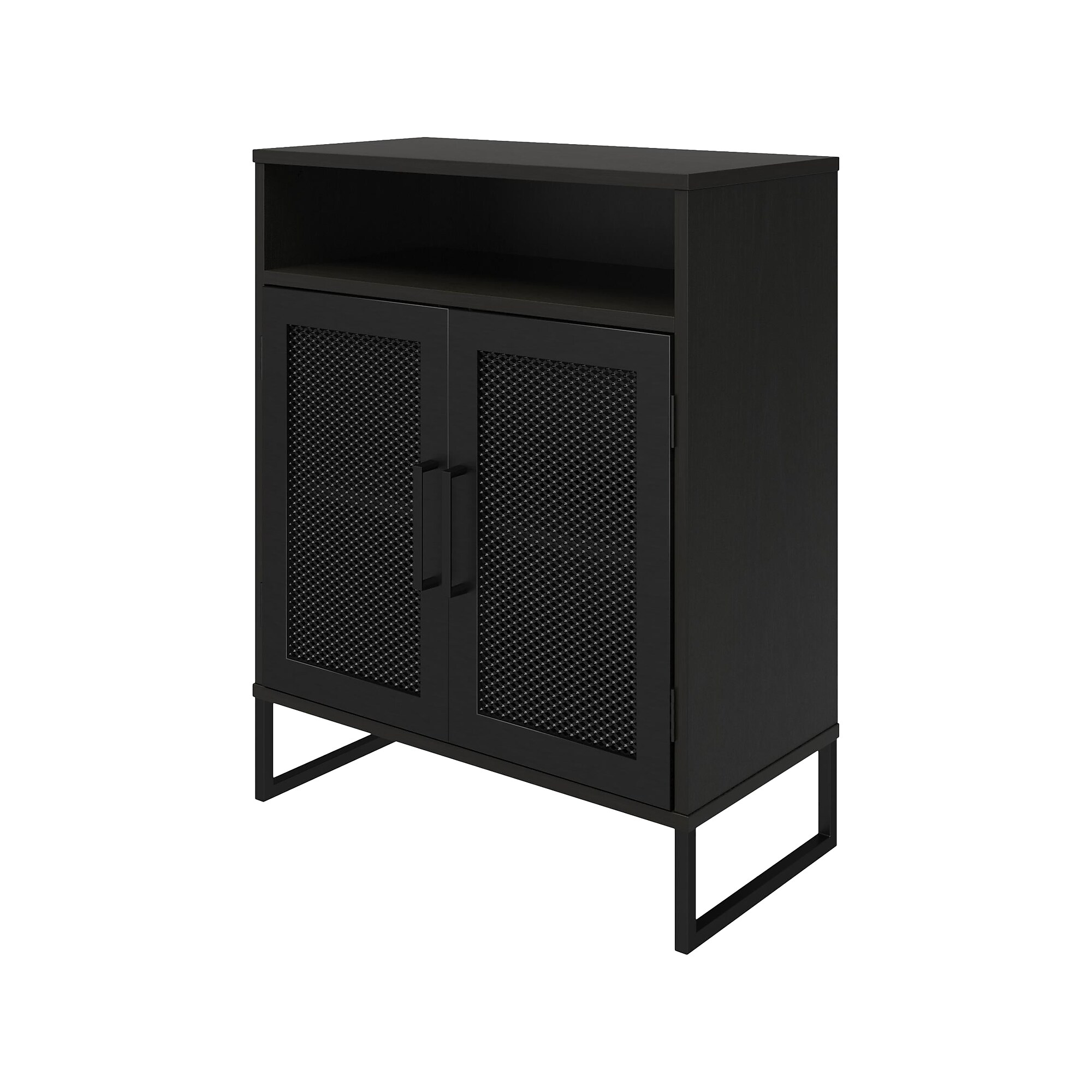 Ameriwood Purdue 30″ Storage Cabinet with 3 Shelves, Black Oak (3558335COM) Sansujyuku sansujyuku.com