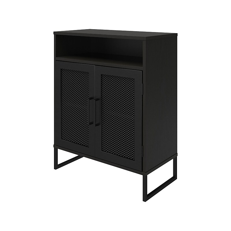 Ameriwood Purdue 30" Storage Cabinet with 3 Shelves, Black Oak (3558335COM) image 1