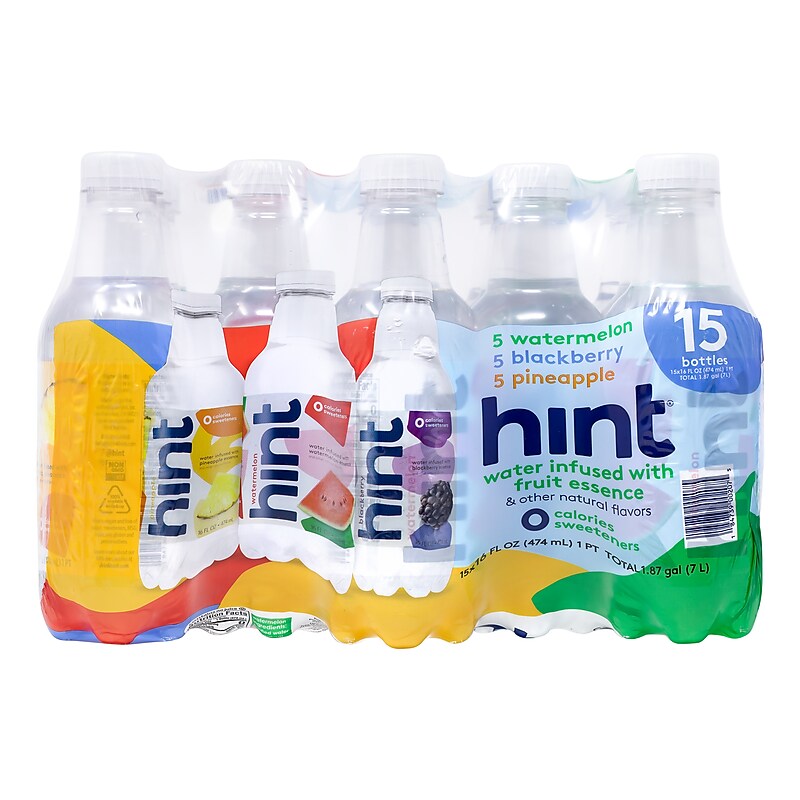 Hint Flavored Water Variety Pack, 16 oz., 15/Pack (220-02028) image 1