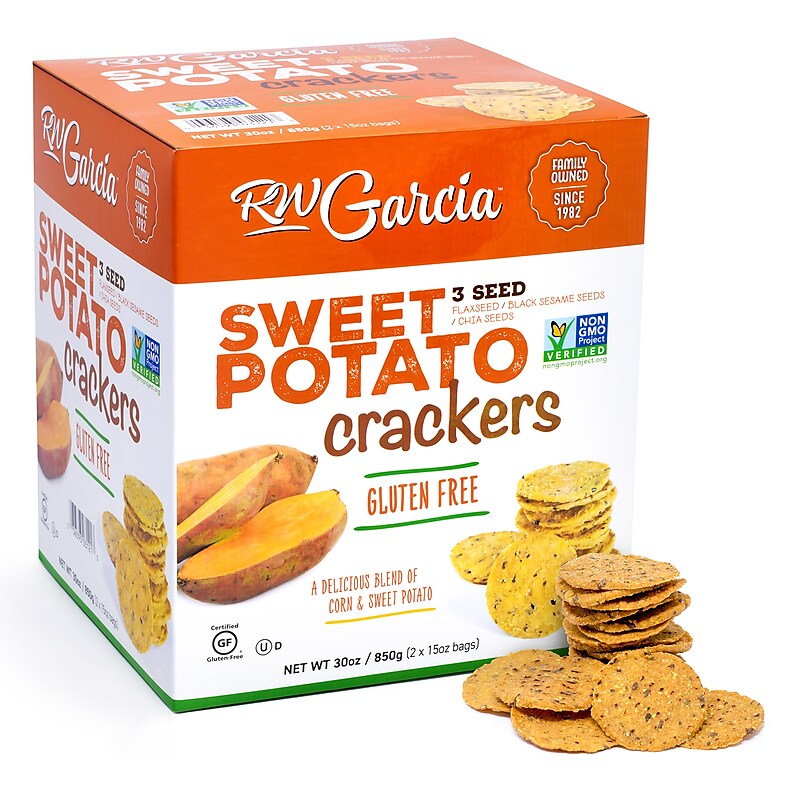 RW Garcia Gluten Free Sweet Potato Crackers, 30 oz (220-02002) image 1