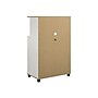 System Build Whitmore 42" Microwave Stand with 6 Shelves, Rustic White/Oak (7014500COM)~#|#~sp168616424_sc7