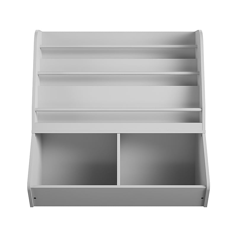 Ameriwood Tyler 36"H 5-Shelf Bookcase, Dove Gray Particle Board (4947412COM) image 1