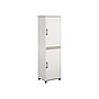 System Build Whitmore 68" Kitchen Pantry Cabinet with 4 Shelves, Rustic White/Oak (9695500COM)~#|#~sp168616552_sc7