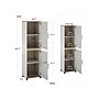 System Build Whitmore 68" Kitchen Pantry Cabinet with 4 Shelves, Rustic White/Oak (9695500COM)~#|#~sp168616557_sc7
