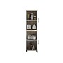 System Build Whitmore 68" Kitchen Pantry Cabinet with 4 Shelves, Rustic White/Oak (9695500COM)~#|#~sp168616558_sc7