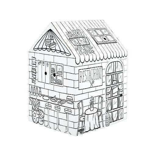 Bankers Box At Play Treats 'N Eats Playhouse, White/Black (1231901