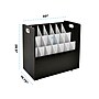 AdirOffice 21-Slot Mobile Roll File, 28.5"H x 30"W x 15.75"D, Black, 2/Pack (625-BLK-2PK)~#|#~sp168616608_sc7