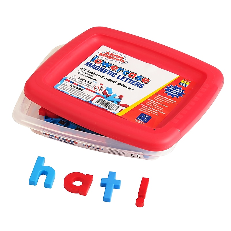 Educational Insights AlphaMagnets Lowercase Learning Magnets, Multicolor, 42/Set (1633) image 1