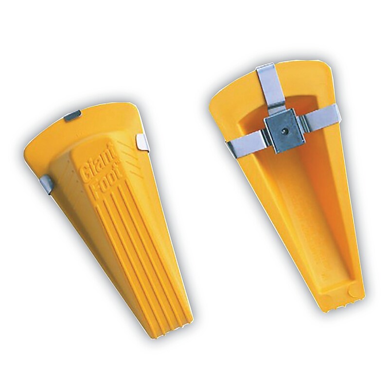 AbilityOne SKILCRAFT Rubber Doorstop, Yellow (NSN6936356) image 1