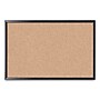 U Brands Self-Healing Cork Bulletin Board, 35" x 23", Black Finish (00301AANNN)~#|#~sp168697184_sc7