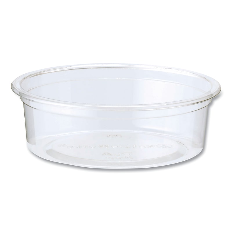World Centric PLA Clear Cold Cups, Flat Style, 2 oz., Clear, 2,000/Carton image 1