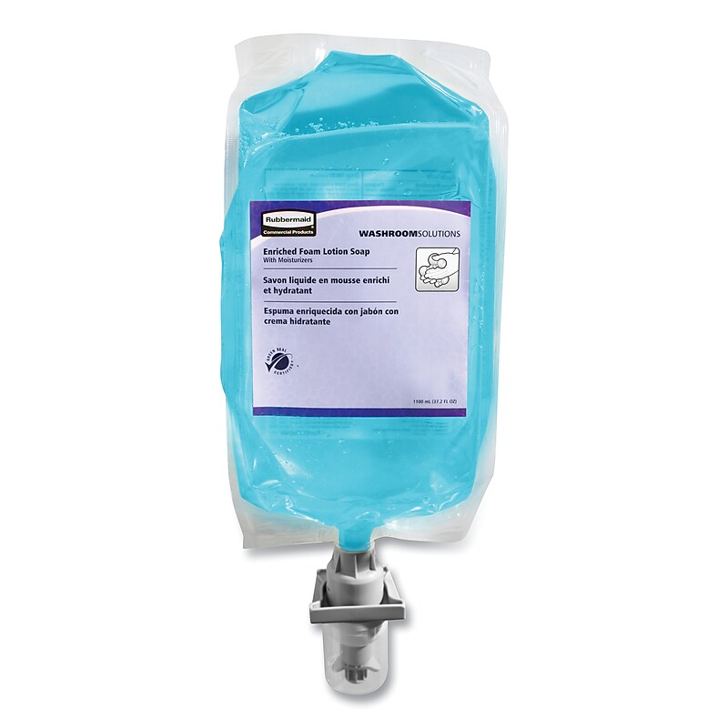 Rubbermaid Commercial Autofoam Hand Soap Refill, Lotion Soap with Moisturizer, Light Floral Scent, 1,000 mL Refill image 1