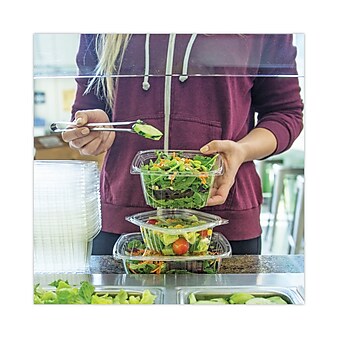 12 oz Square PLA Deli Containers | Sample by Good Start Packaging