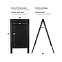 Excello Global Products Chalkboard, Black Wood, 40" x 22" (EGP-CKB-0003)~#|#~sp168851639_sc7