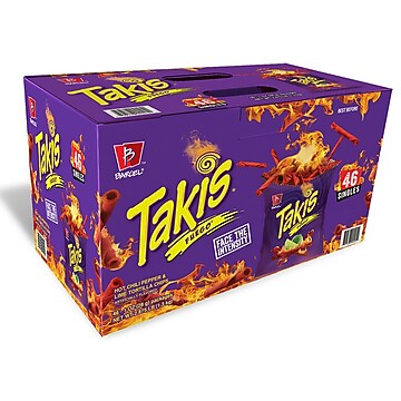 Takis Hero Pack Tortilla Chips, 1 oz., 46 Bags/Case (128642) | Staples