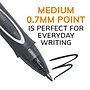 BIC Gel-ocity Quick Dry Retractable Gel Pen, Medium Point, 0.7 mm, Black Ink, 12/Pack (RGLCG11-BLK)~#|#~sp168939785_sc7